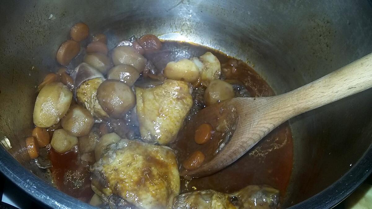 recette Poulet bourguignon