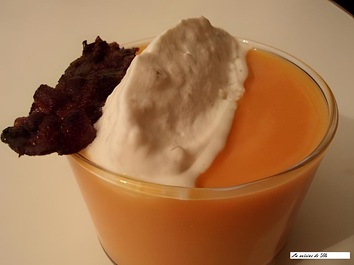 recette Velouté de potiron, chantilly à la noisette (entrée de fêtes)