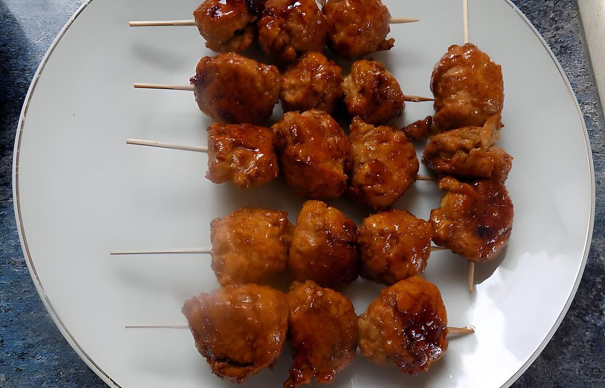 recette Brochettes de poulet