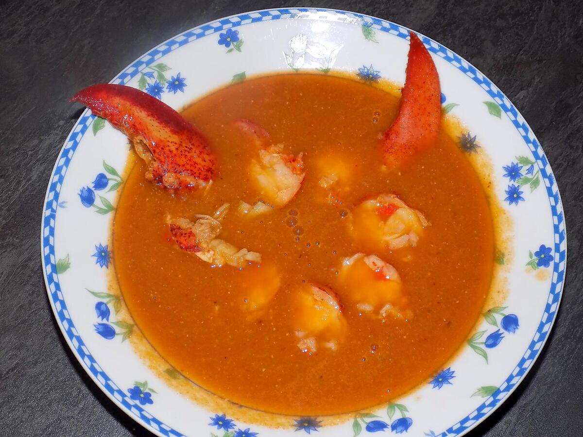 recette Bisque de homard