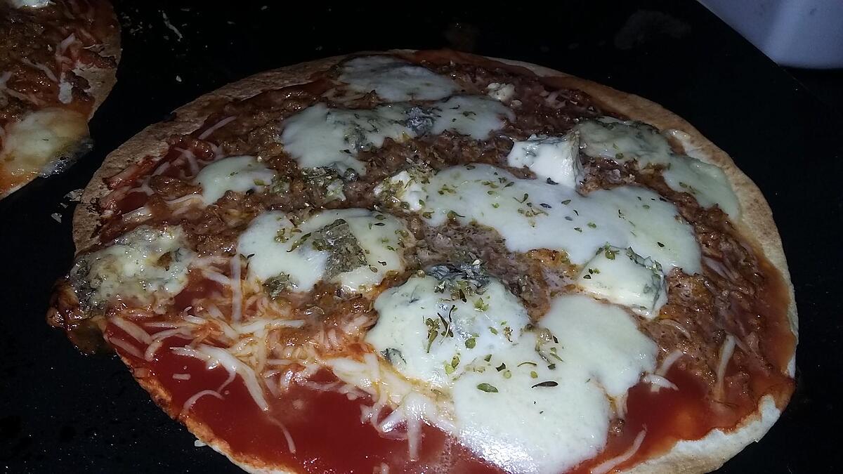 recette Pizza wraps a la viande haché