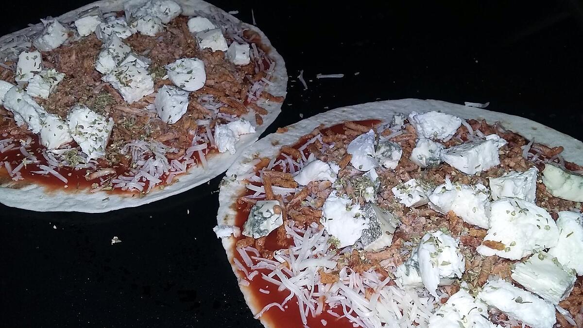 recette Pizza wraps a la viande haché