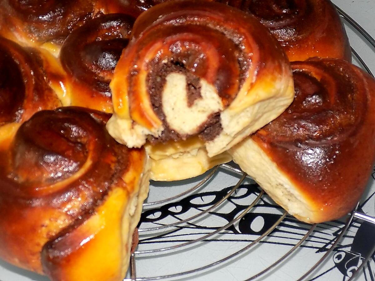 recette Cinnamon rolls chocolat (régime dukan)