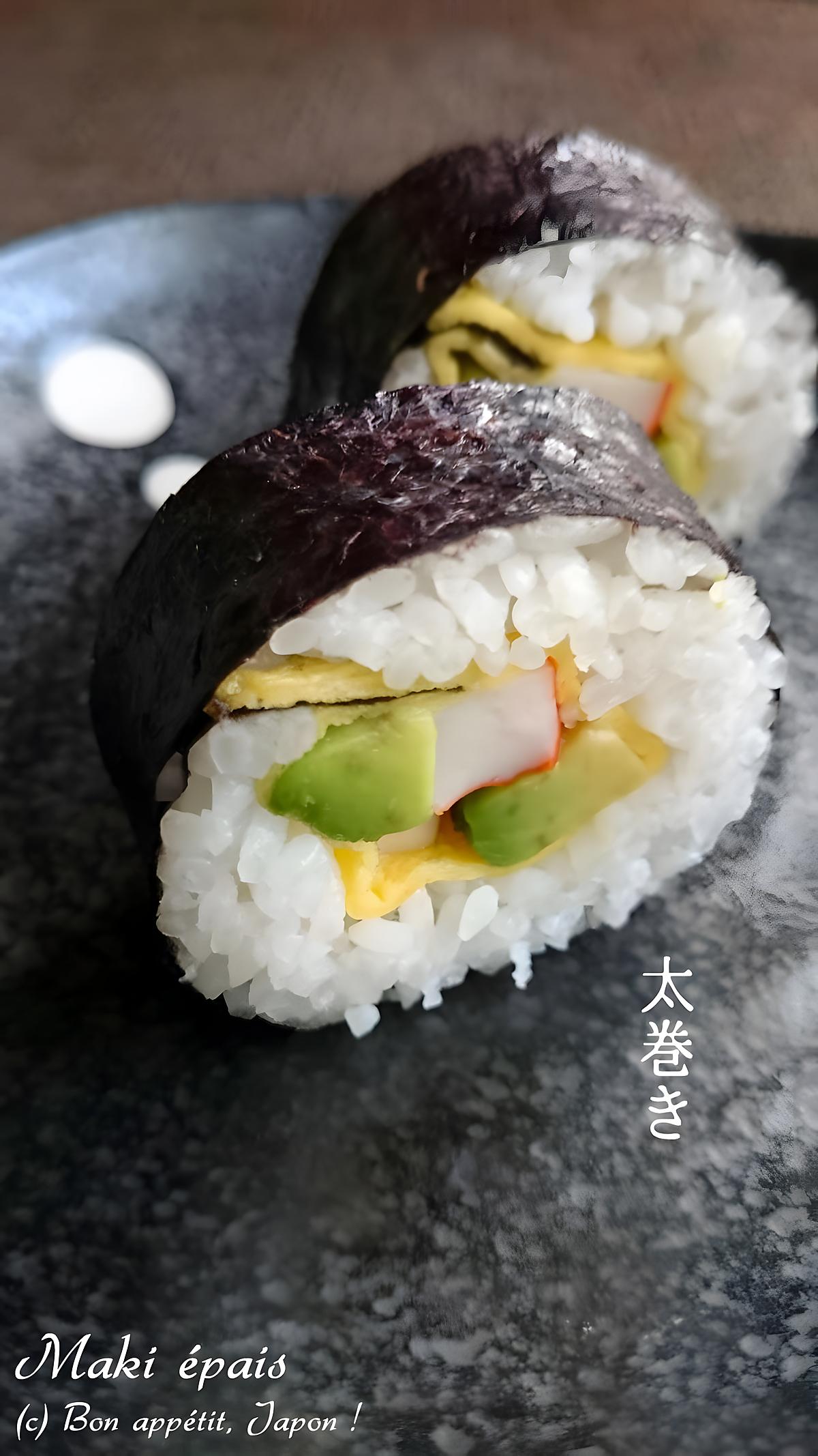 recette Maki épais (Futo-maki)