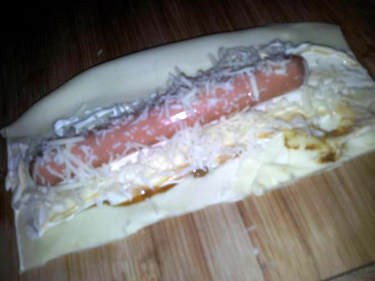 recette Hot dog feuilletée