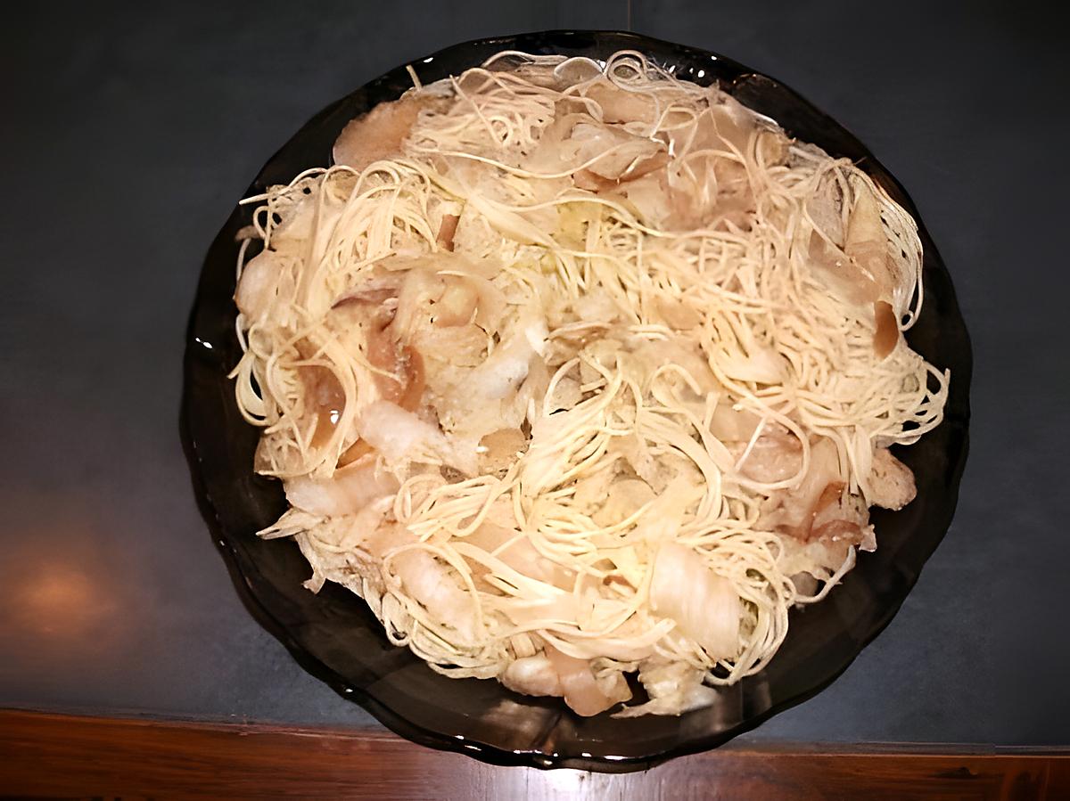 recette chou chinois aux capellini