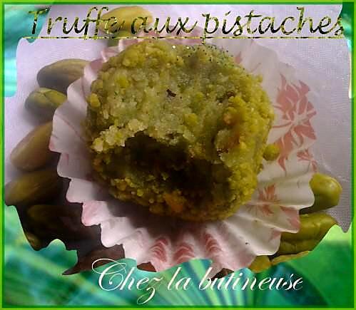 recette Truffes aux pistaches