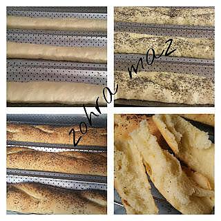 recette Baguettes sans pétrissage au beurre fondu