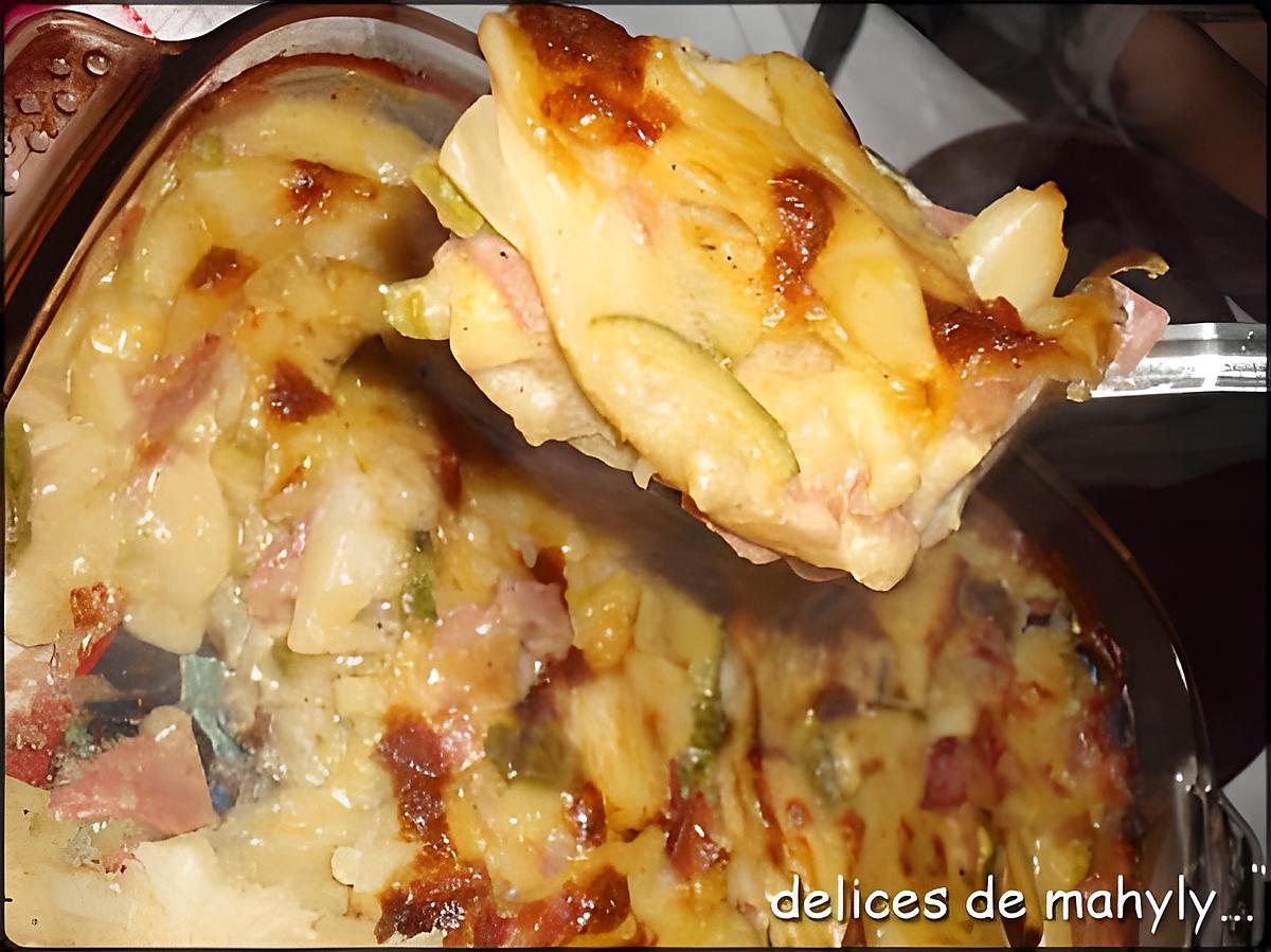 recette gratin aux deux couleurs...