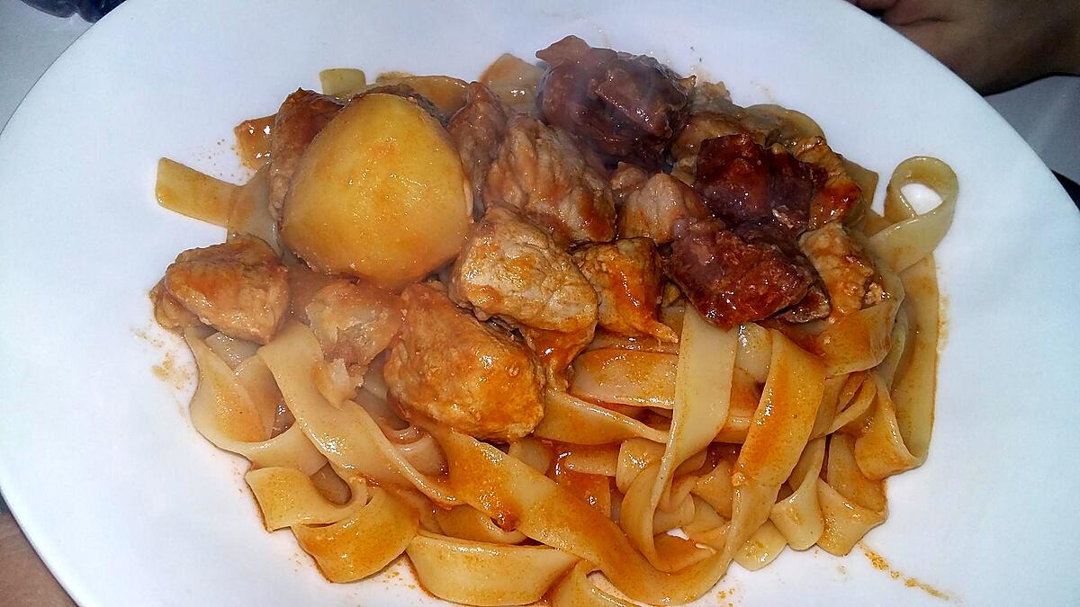 recette Ragoût de porc au figatelli