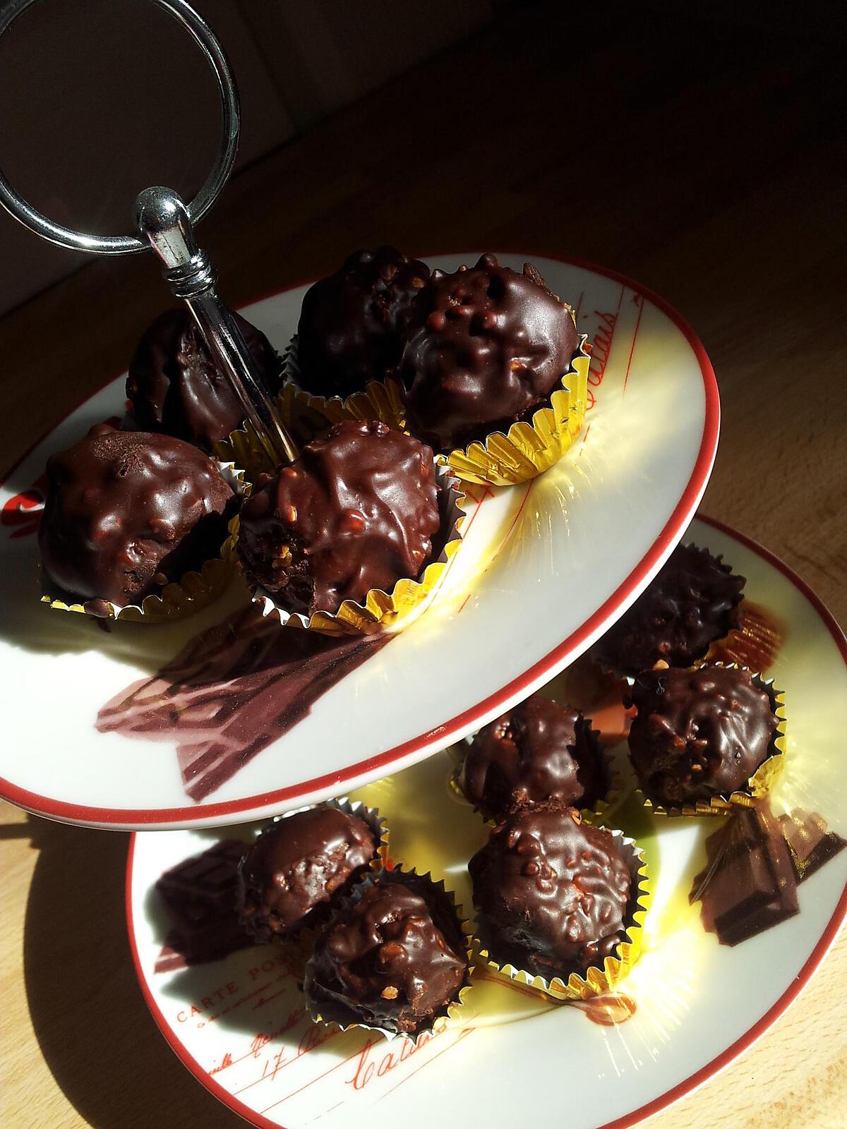 recette Truffes façon ferrero rocher