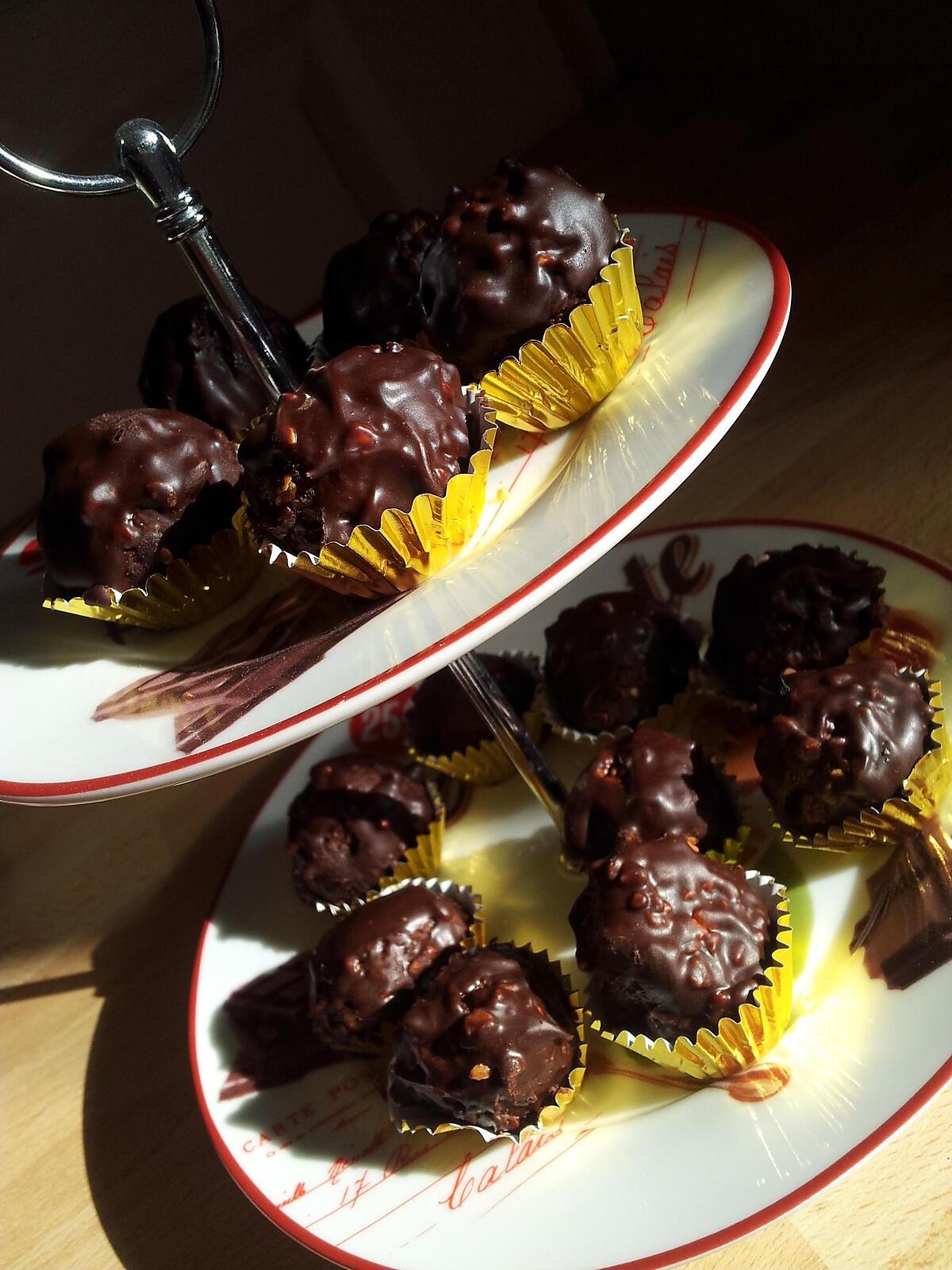 recette Truffes façon ferrero rocher