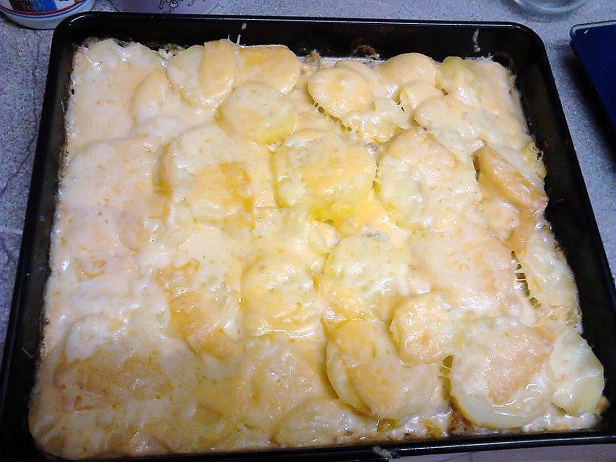 recette Gratin dauphinois au potiron et viande hachée