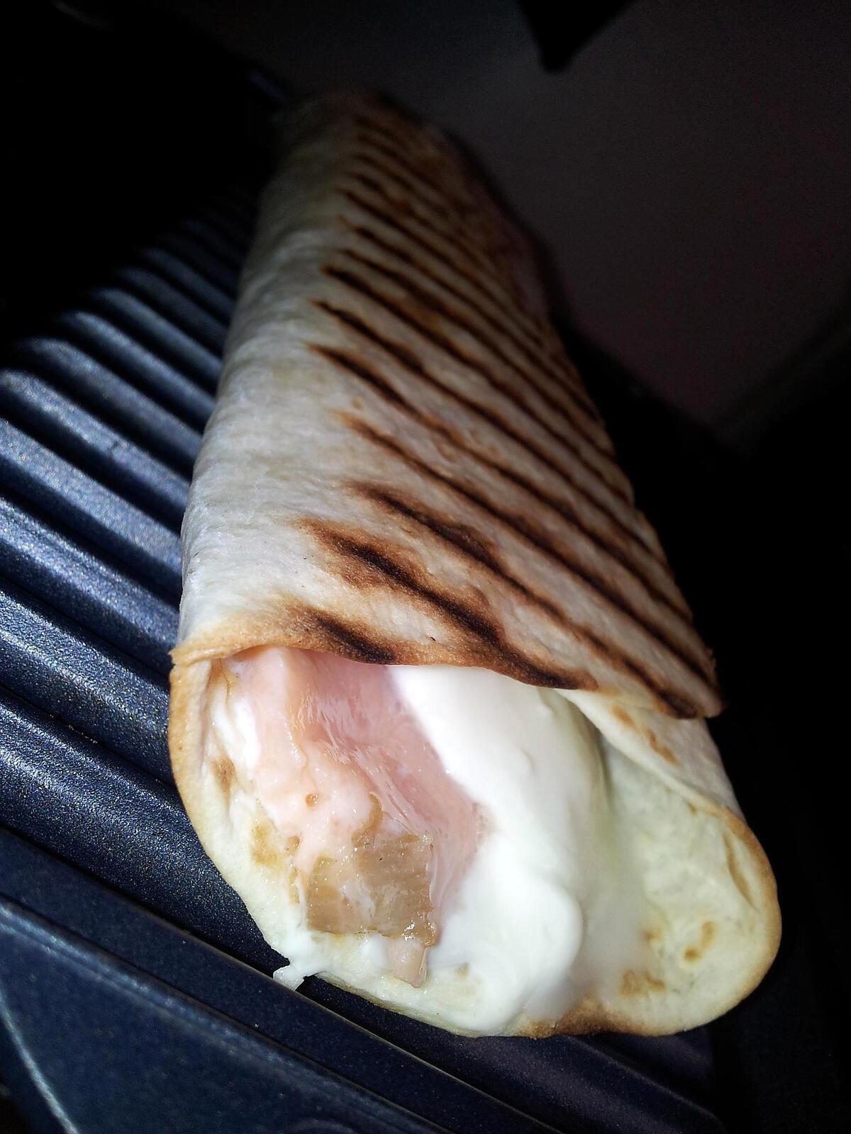 recette Wraps toasté au saumon mozzarella