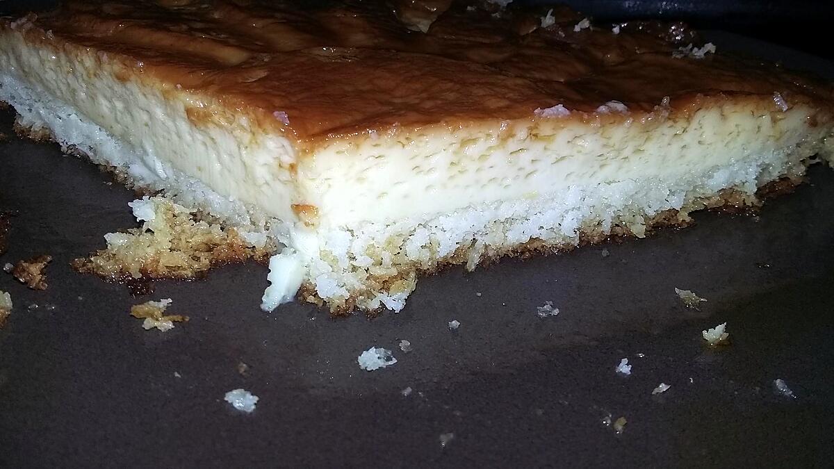 recette Flan au lait concentré et a la noix de coco