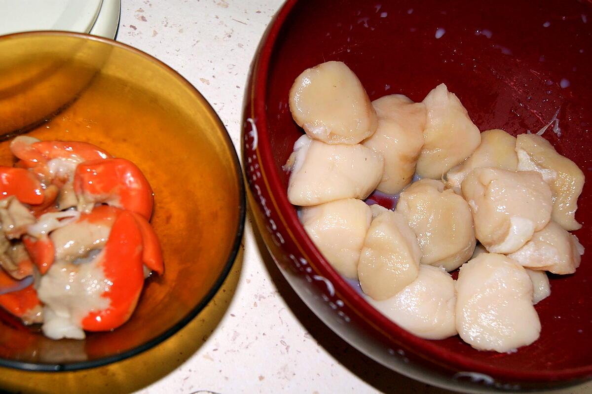 recette Poêlée de Saint-Jacques, sauce crémée au madère