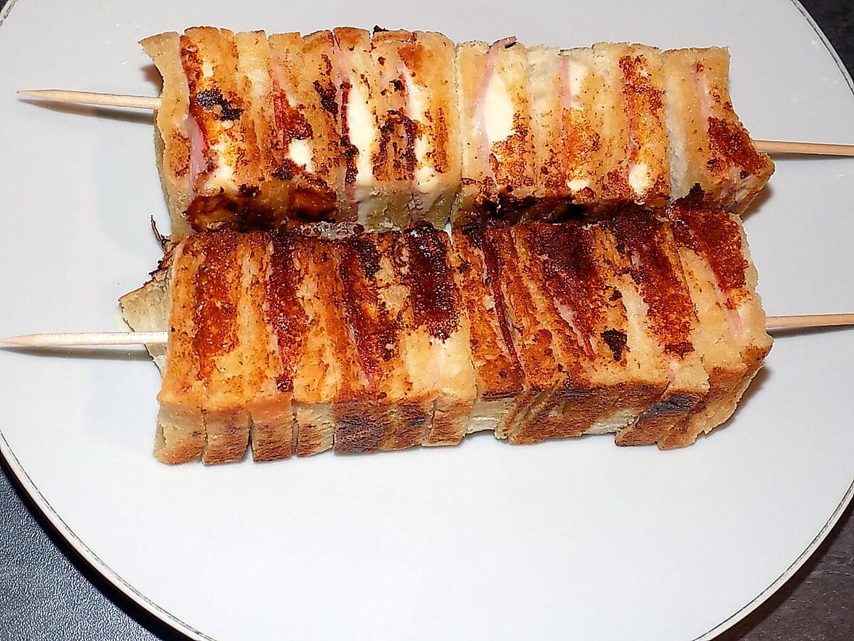 recette Croque brochette