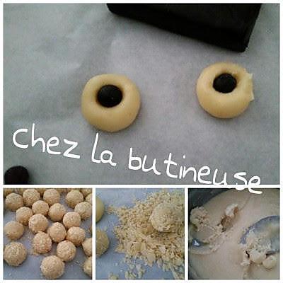 recette Truffes bicolores au massepain