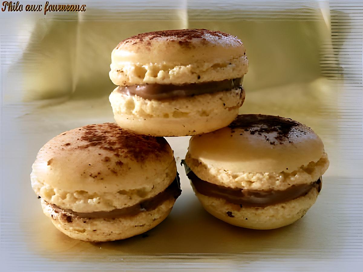 recette Macarons ganache au praliné