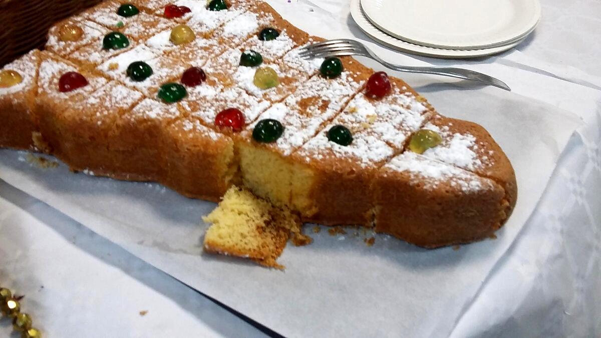 recette Gateau au yaourt sapin de Noel