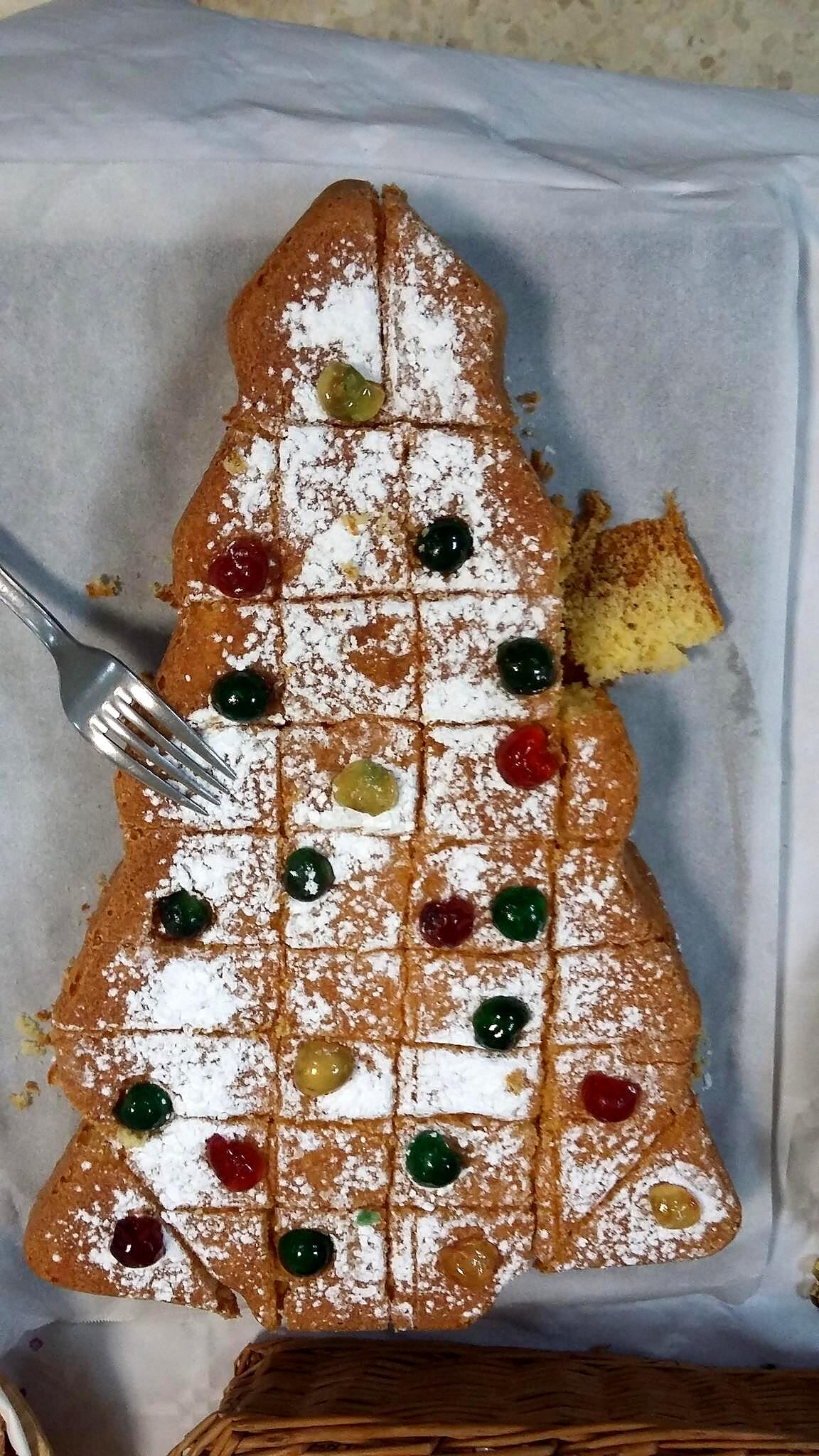 recette Gateau au yaourt sapin de Noel