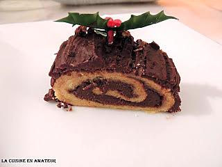 recette Bûche au chocolat rapide