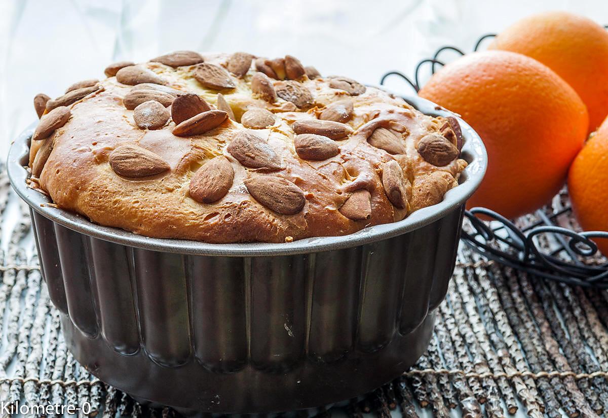 recette Brioche amandes orange