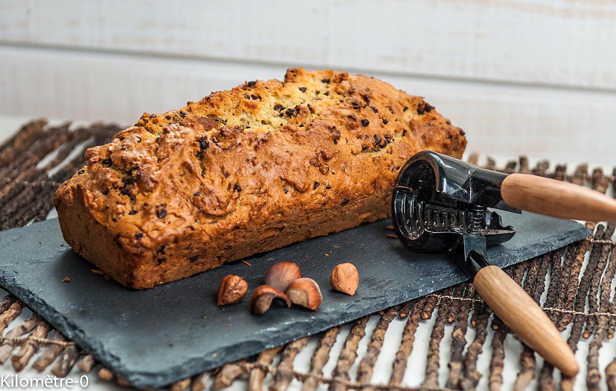 recette cake à l'orange, noisettes et pépites de chocolat