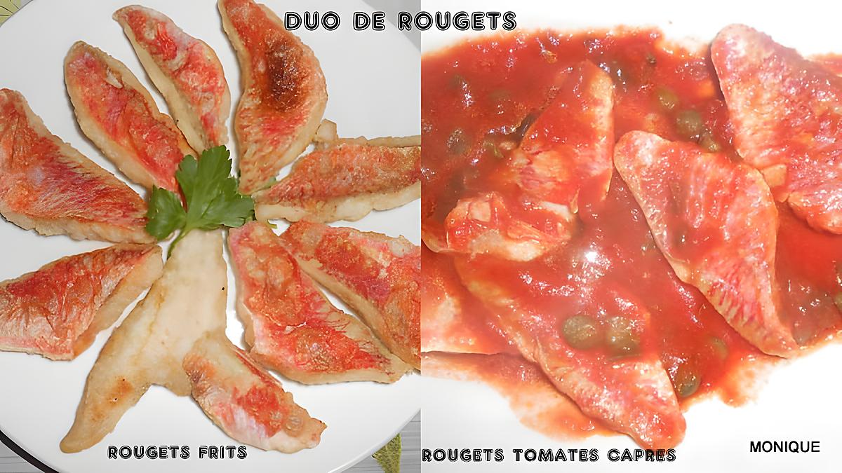 recette DUO DE FILETS DE ROUGETS