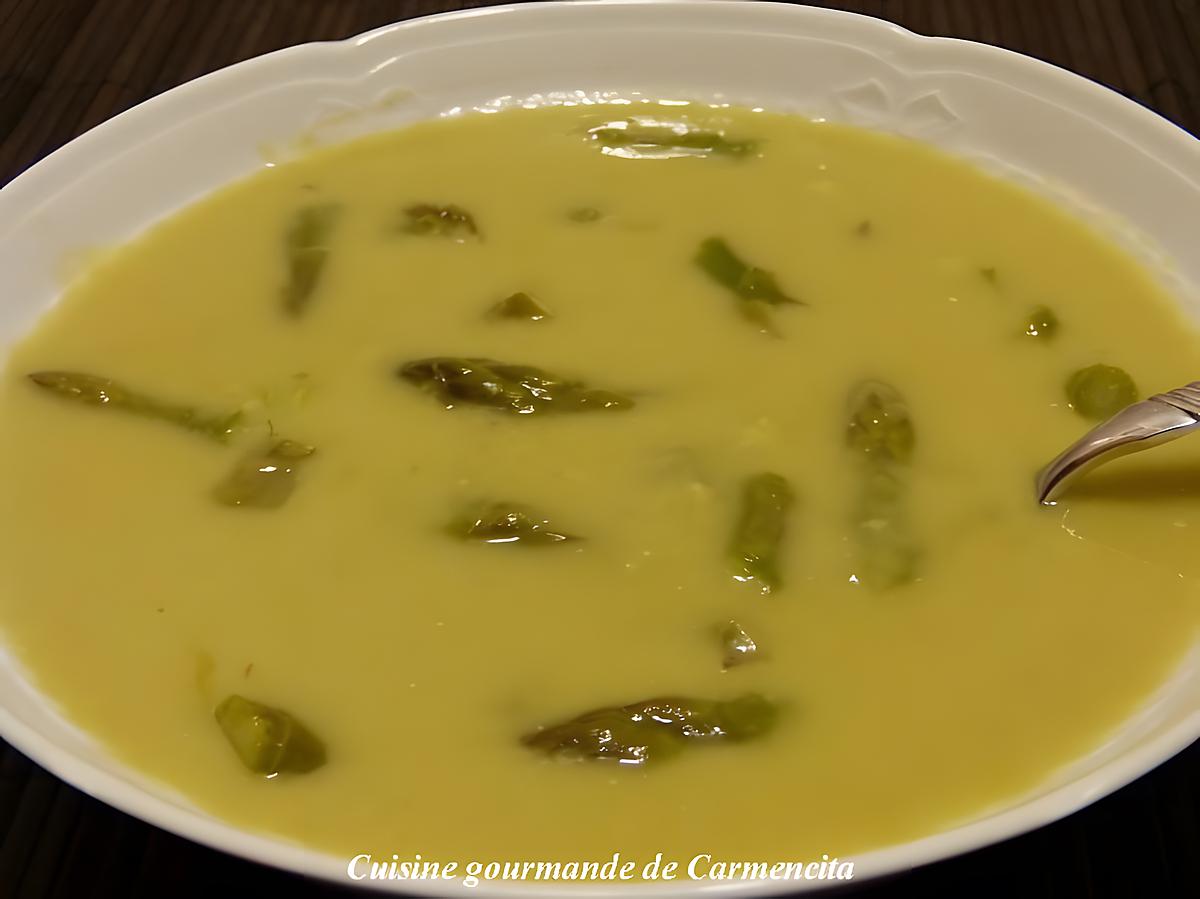 recette Potage aux asperges vertes