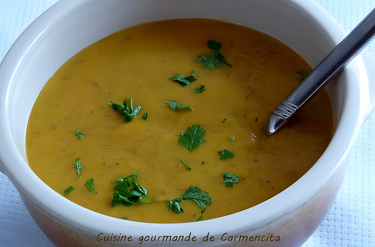 recette Potage de potimarron châtaigne et tremble