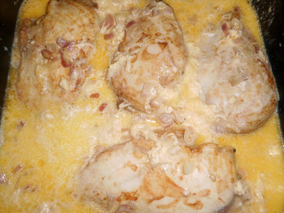 recette Filets de poulet au comté