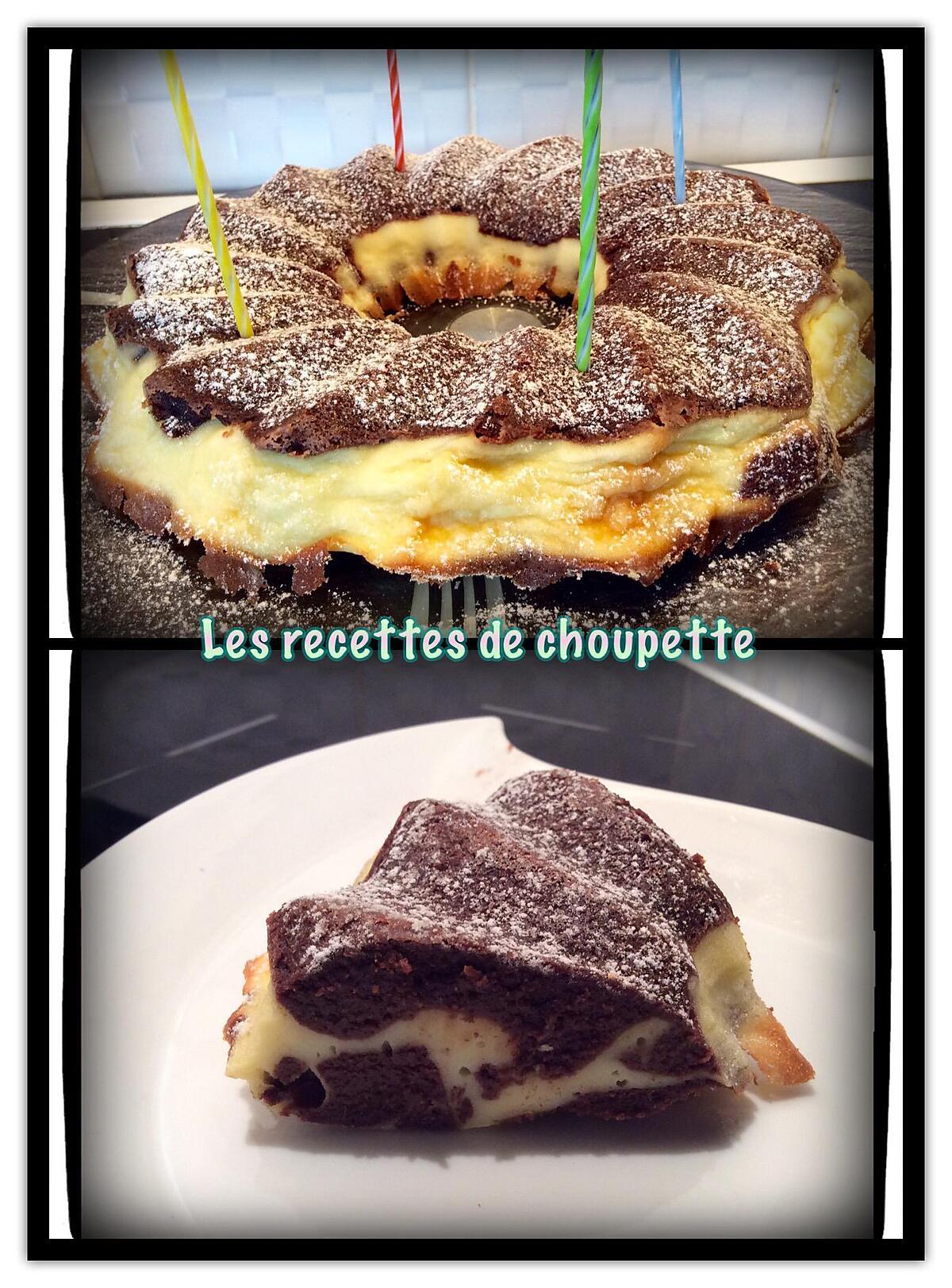 recette Brownie marbré