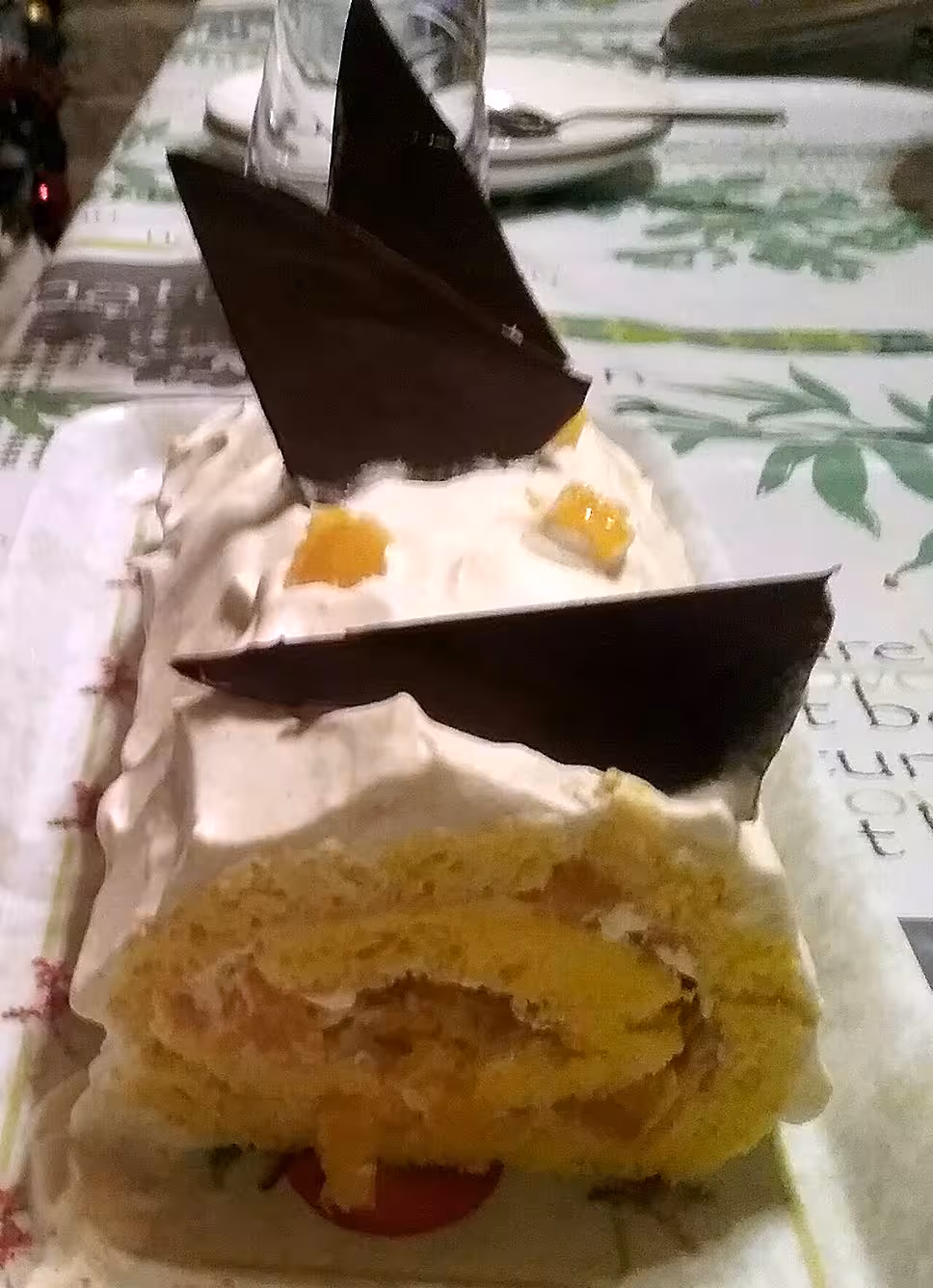 recette bûche àl'orange