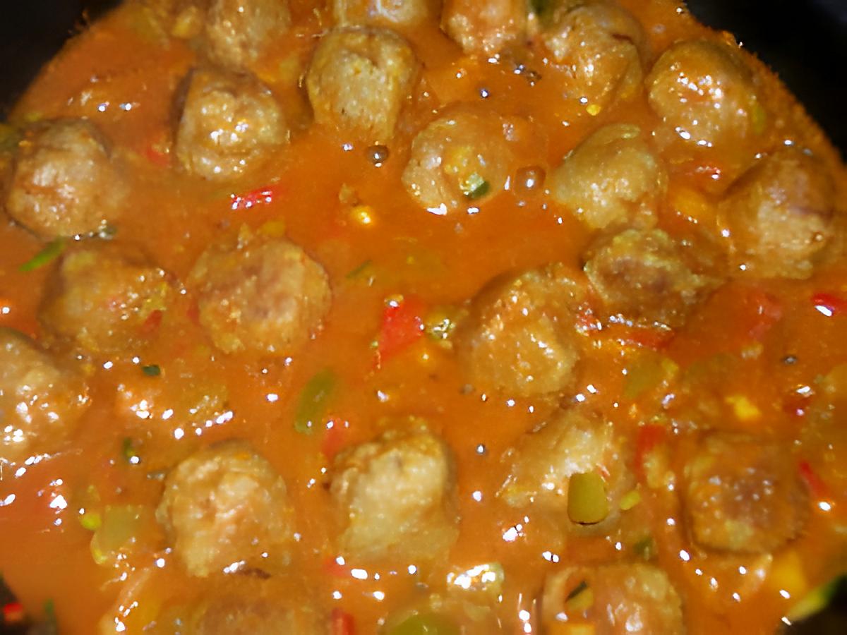 recette Boulettes sauce curry