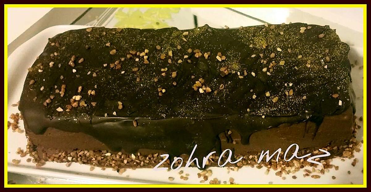 recette Cake bûche Chocolat/pralin