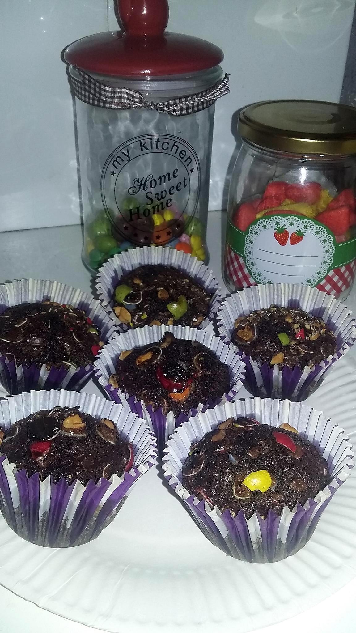 recette Muffin cacao m&m's