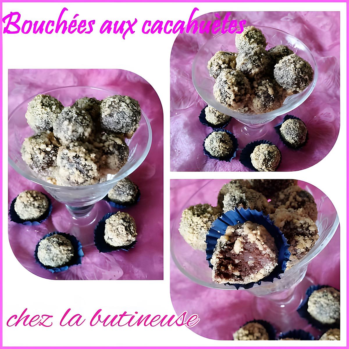 recette Bouchées  sans cuisson  aux cacahuètes