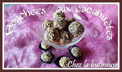 recette Bouchées  sans cuisson  aux cacahuètes