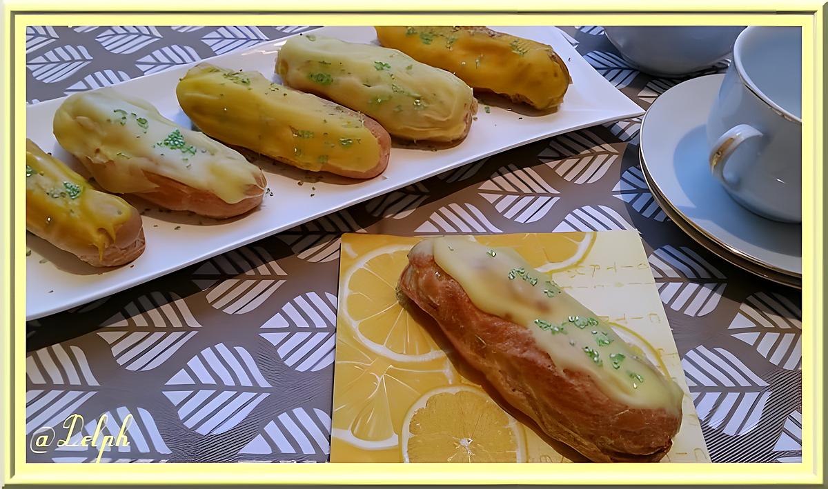 recette Eclairs aux deux citrons