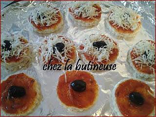 recette Mini pizzas express au pain de mie