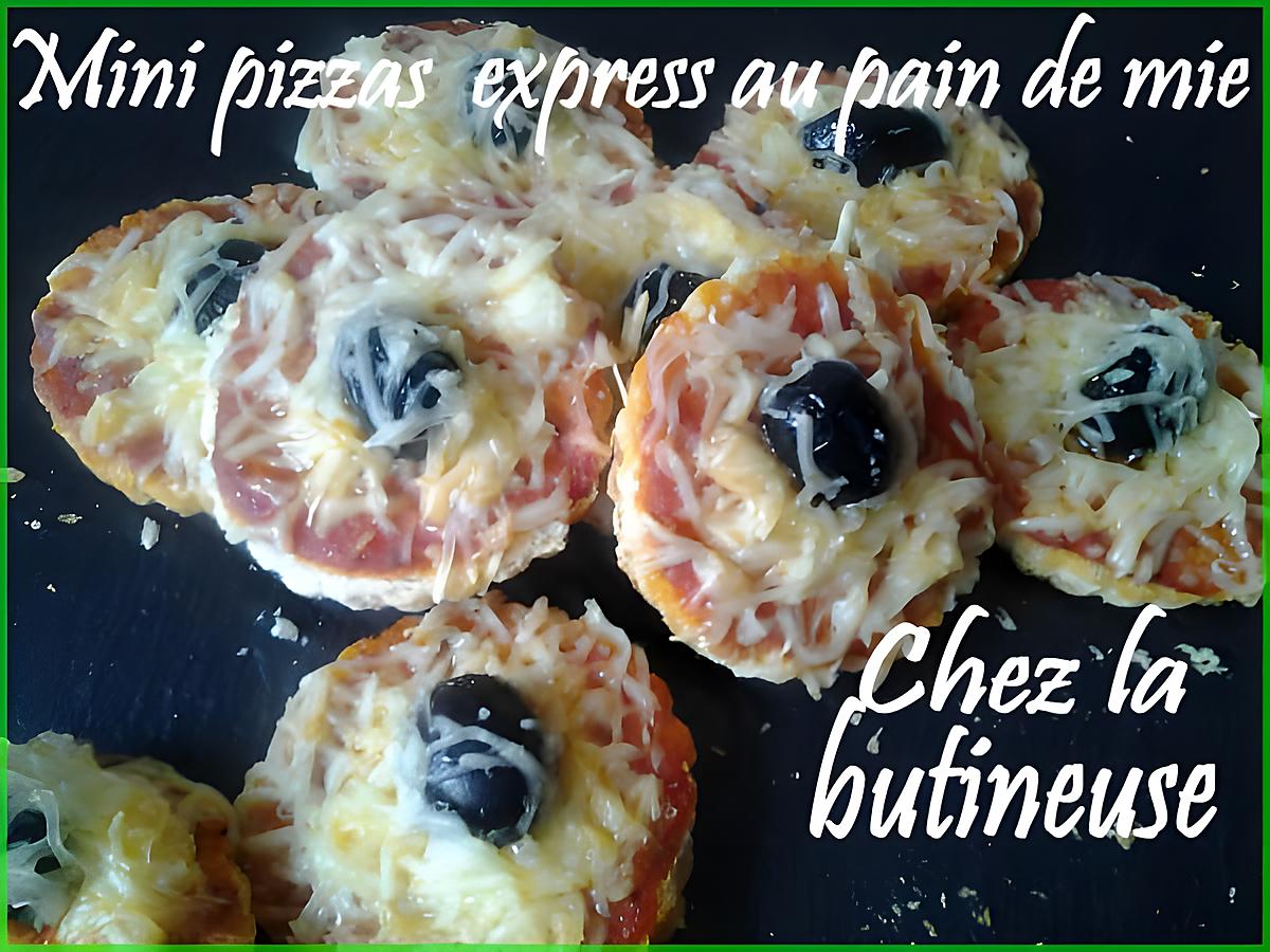 recette Mini pizzas express au pain de mie