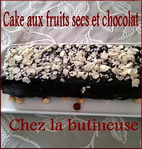 recette Cake aux fruits secs et chocolat