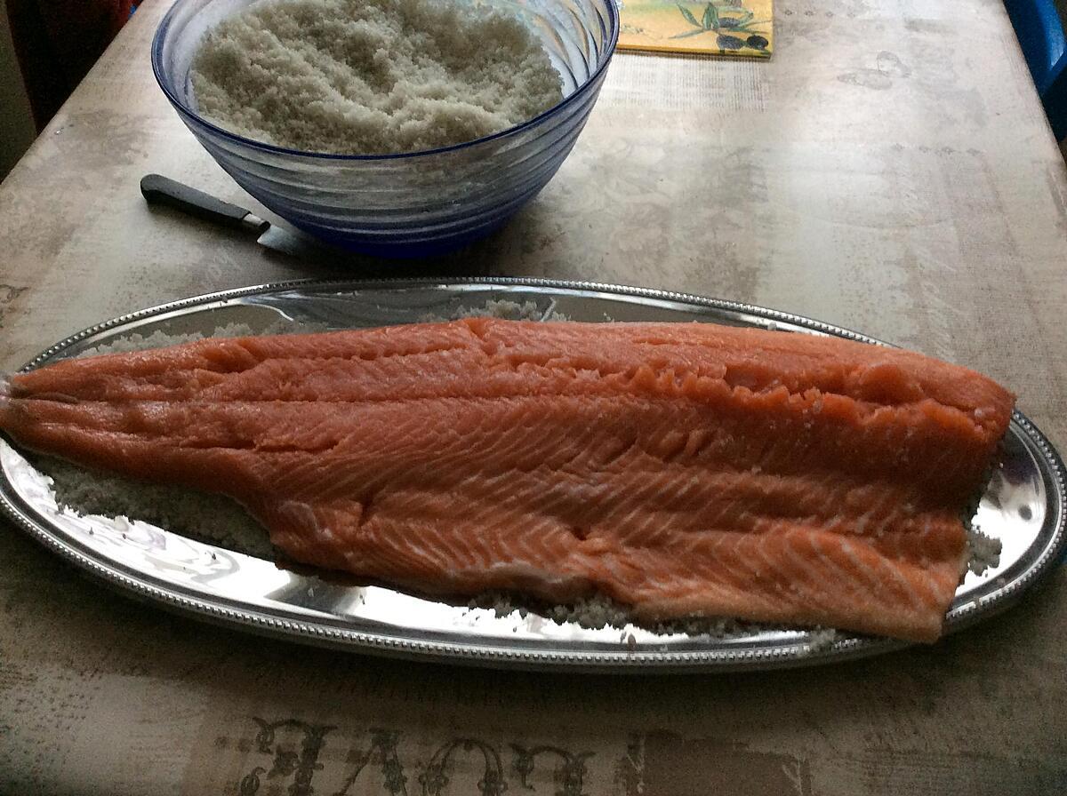 recette saumon mariné au sel de guérande et au sucre