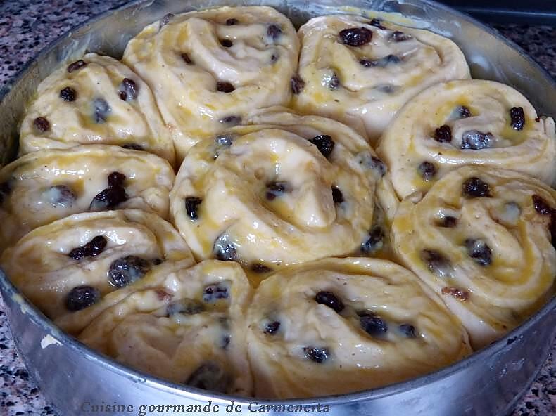 recette Chinois à la crème et aux raisins