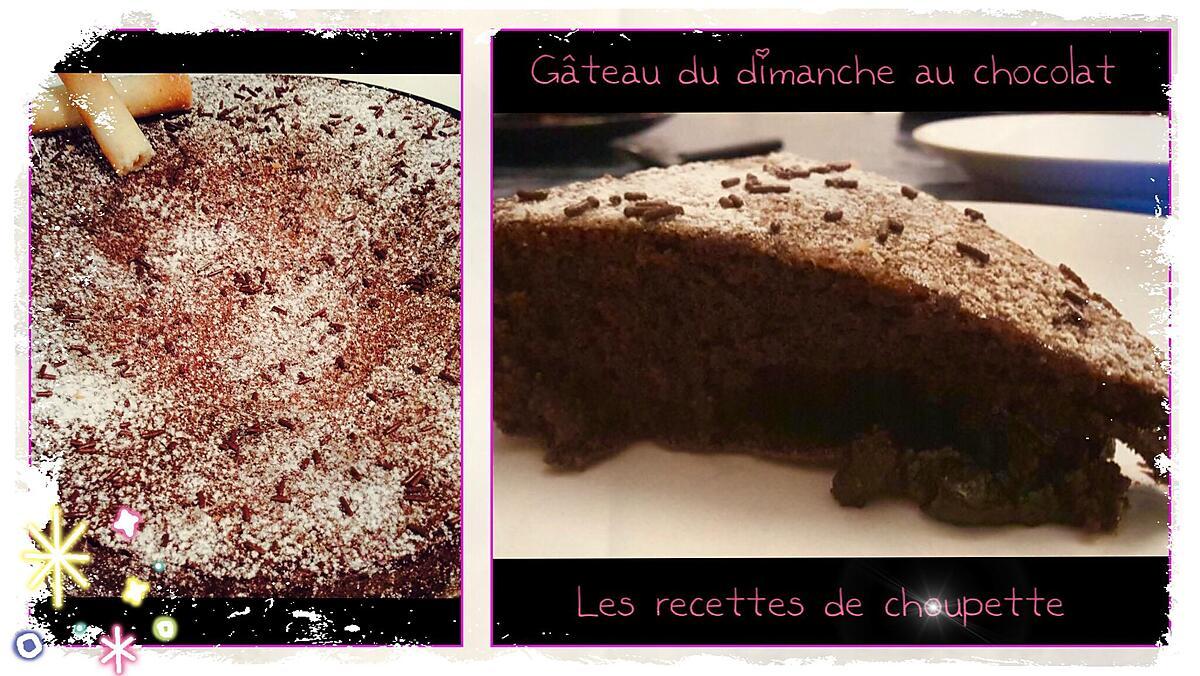 recette Gâteau du dimanche au chocolat