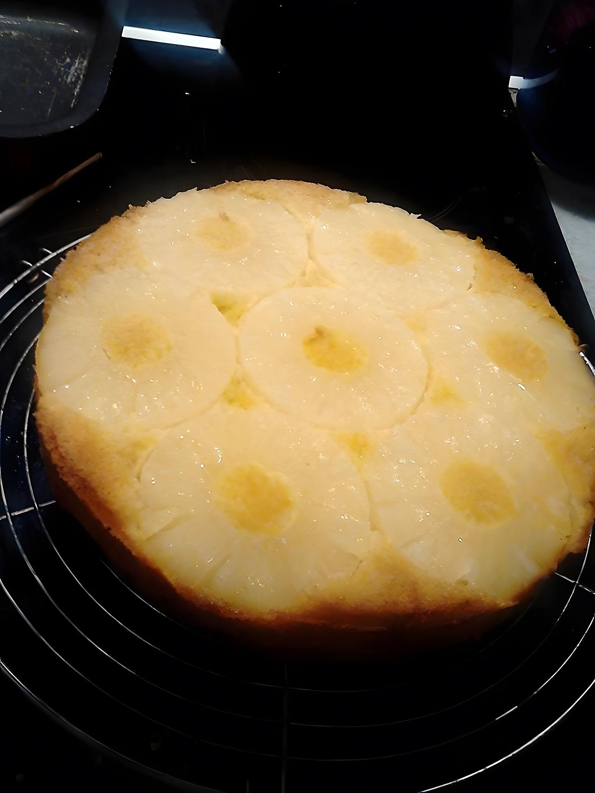recette gâteau renverser a l ananas