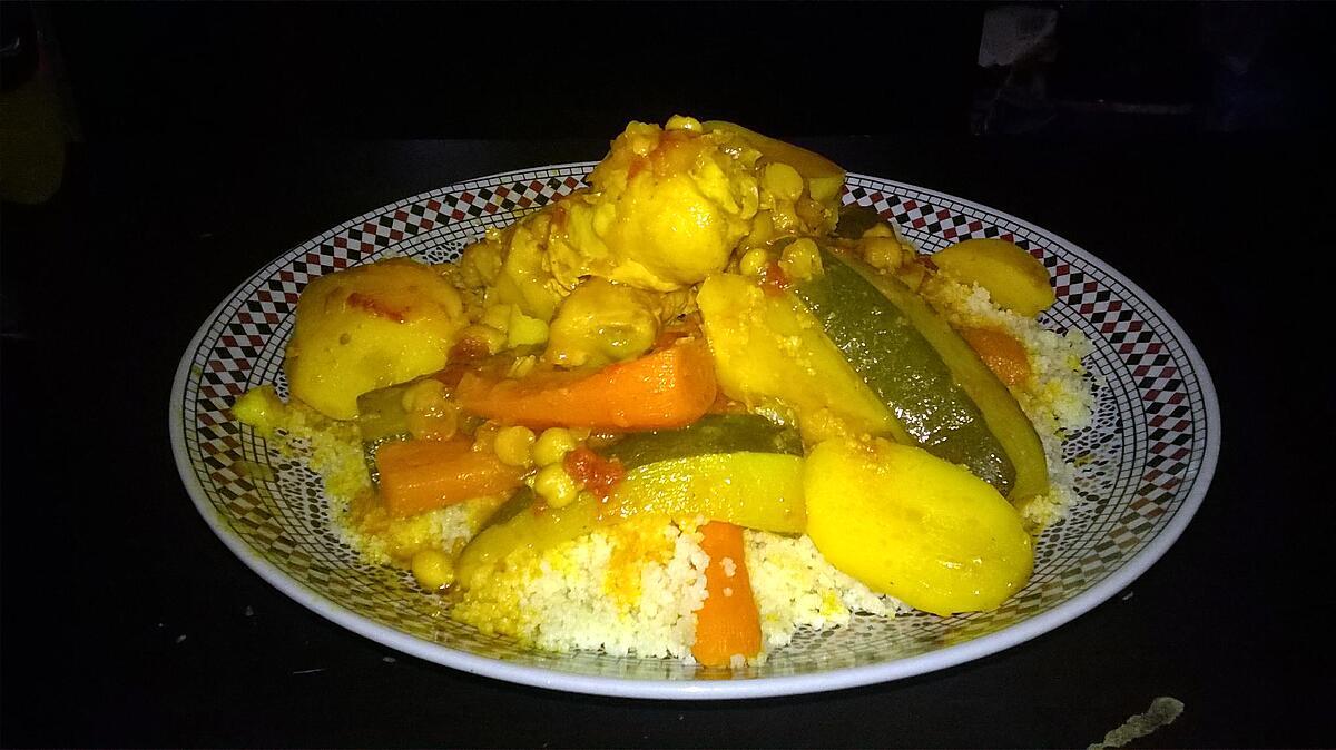 recette COUSCOUS EN SAUCE ROUGE