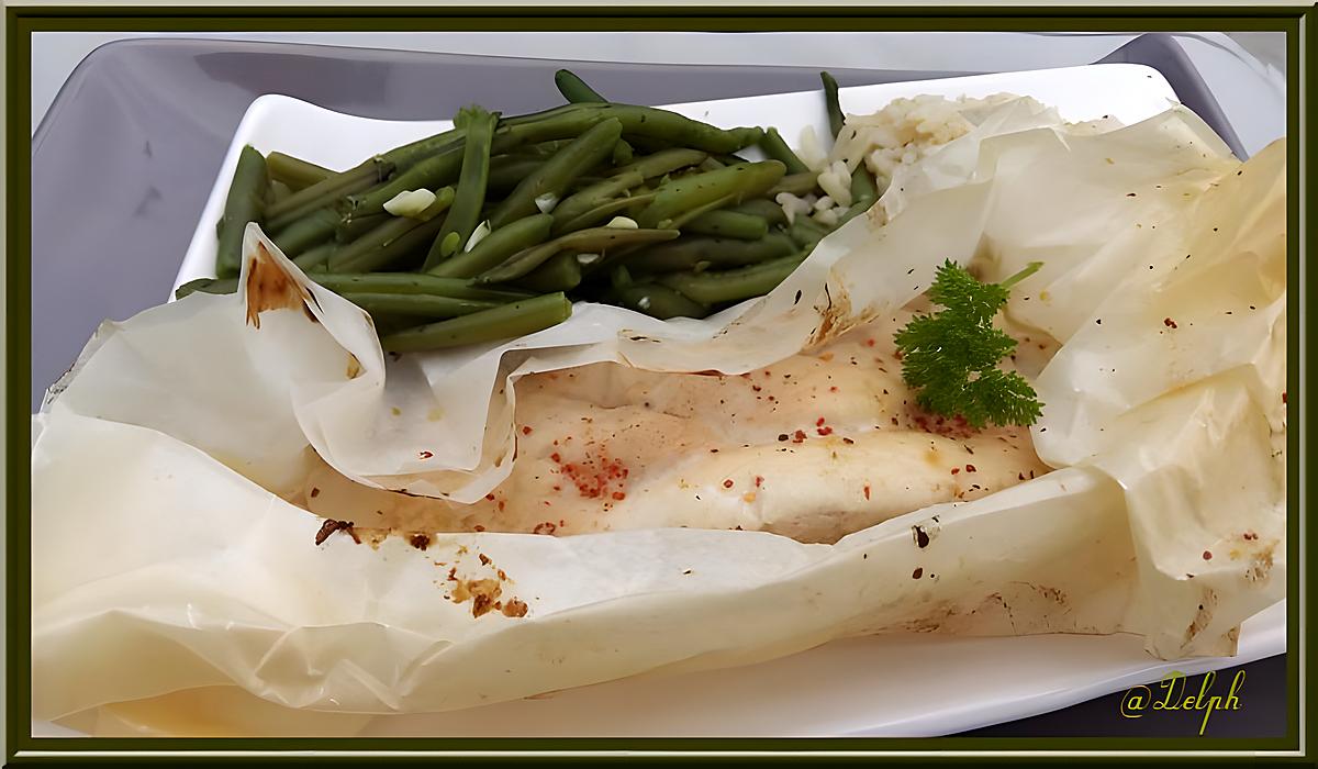 recette Papillotes d'Aiguillettes de poulet citron-miel