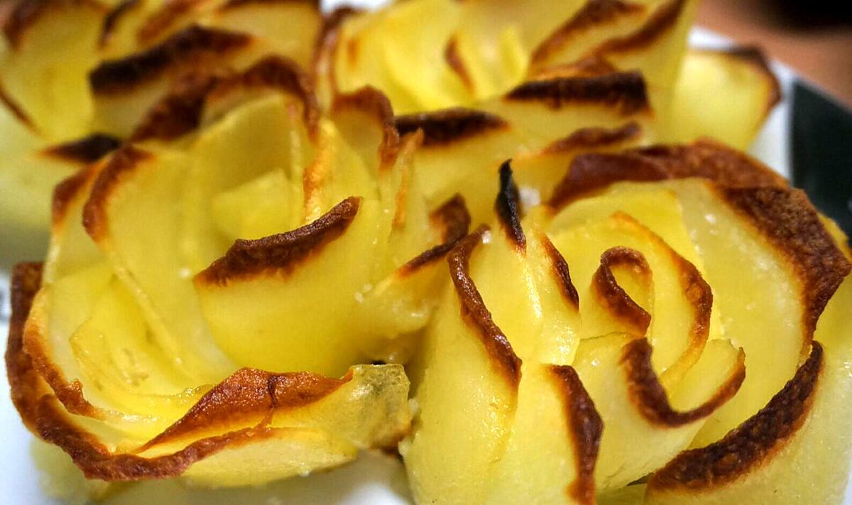 recette ROSES DE POMMES-DE-TERRE